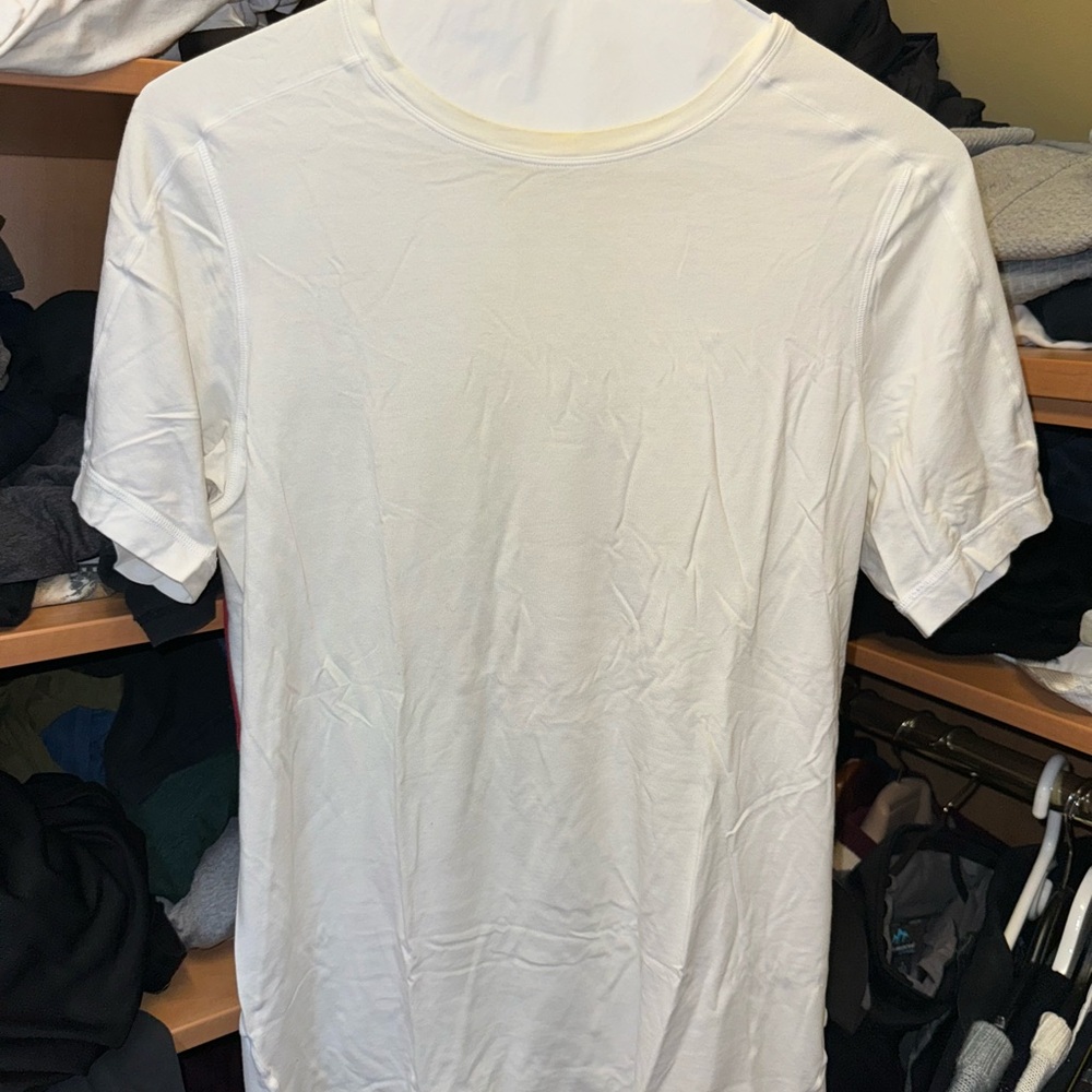 Men’s Mack Weldon Plain White Cotton Tee Shirt Sz M